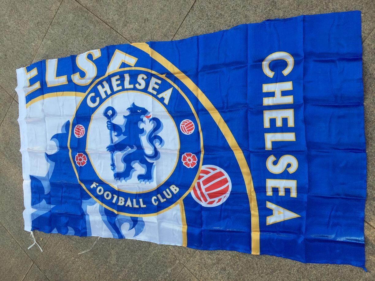 4号英超足球俱乐部利物浦队旗足球队色丁旗帜150x90cm挂旗助威旗