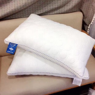 天丝提花贡缎透气软枕五星酒店羽丝绒单人成人护颈椎枕头枕芯一只