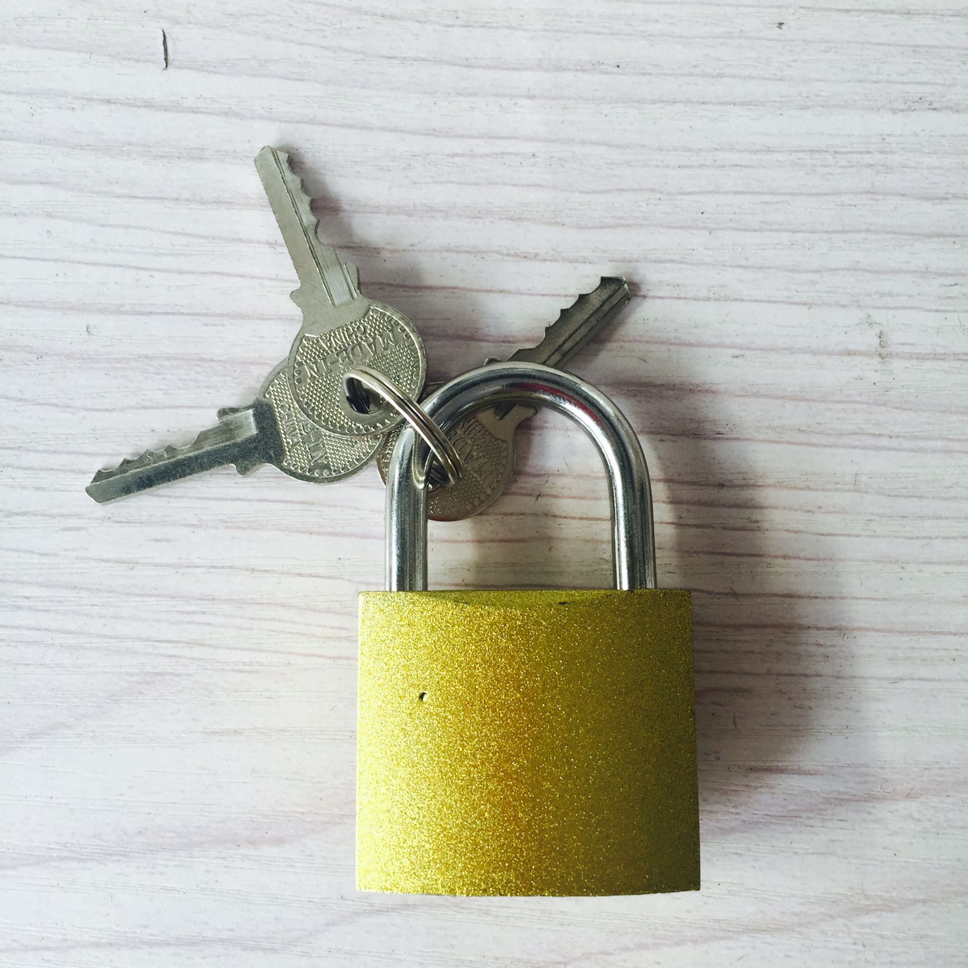 黄铜锁小锁头迷你通开挂锁防盗锁大门办公柜锁柜门锁箱包锁通开锁