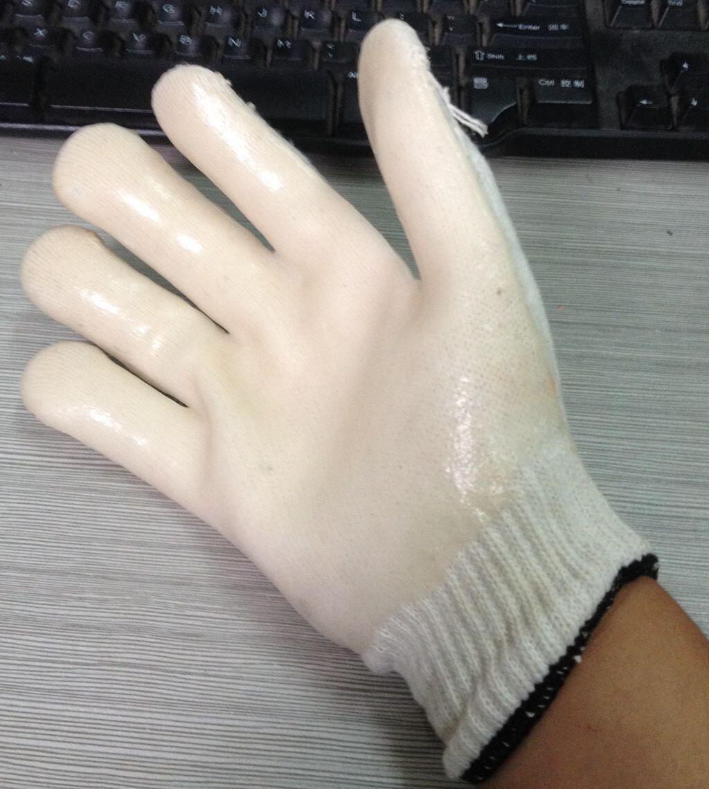 定制 白泡胶乳胶手套 加厚线胶手套 隔热防割 工业 乳胶手套