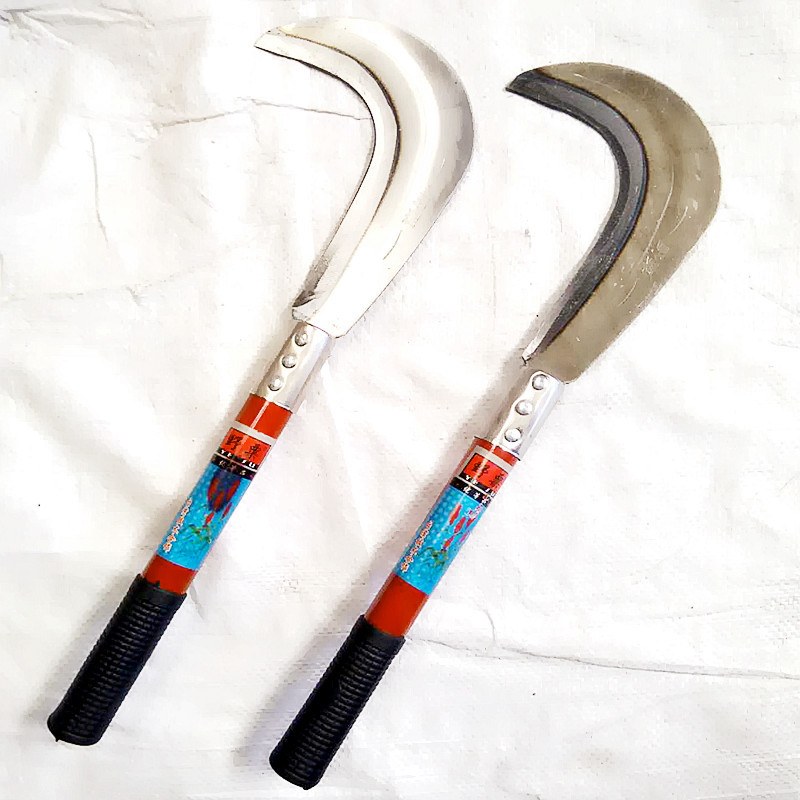 镰刀 野粟牌钢柄四六刀割草割小麦农用刀具厂家直销玉米收割刀