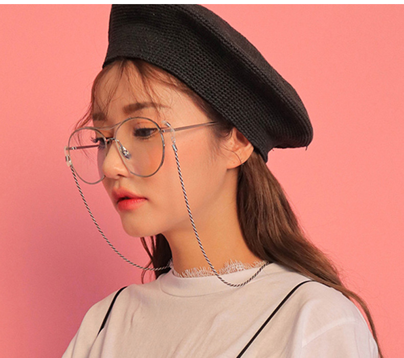 网红同款复古眼镜链条潮挂脖眼镜绳太阳镜装饰金属不锈钢链子