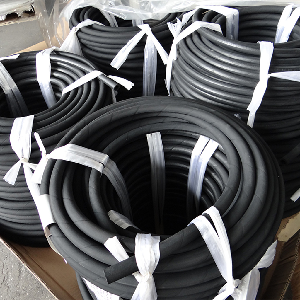 一层钢丝编织液压胶管 en853钢丝增强液压橡胶管