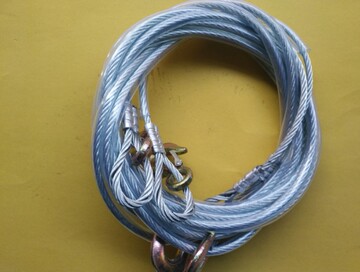 现货批发1米钢丝拖车绳 多规格汽车牵引绳加粗车用应急拖车绳