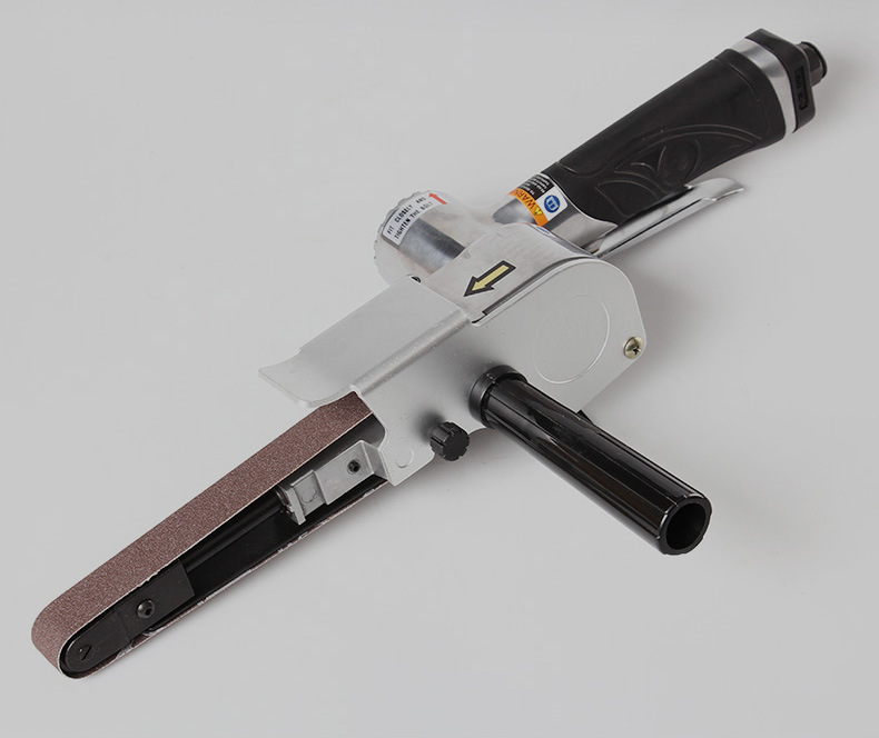 台湾威尔美特20mm气动砂带机 手持式去毛刺机金属打磨机ws-7252