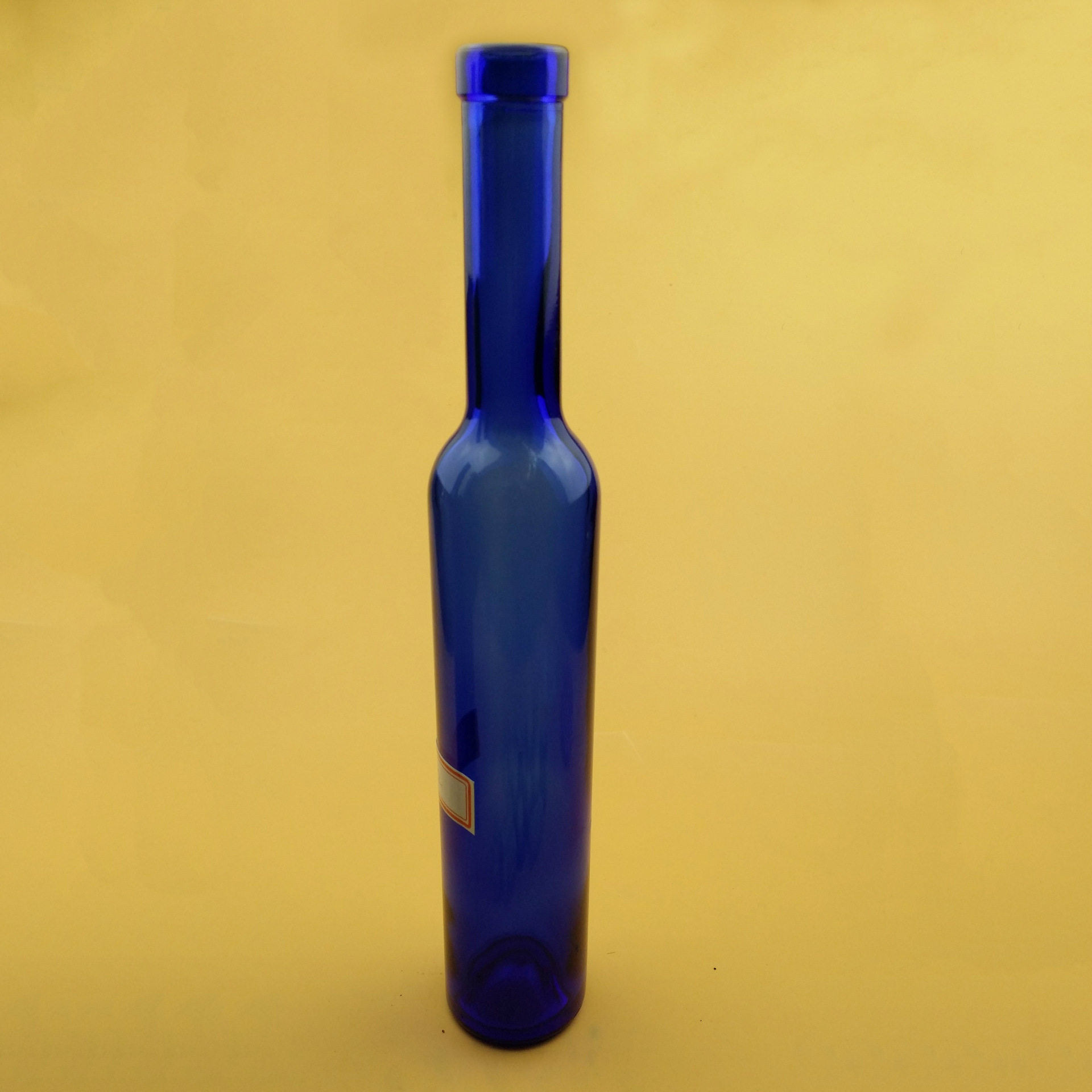 厂家直供精白料冰酒瓶 375ml冰酒瓶 宝石蓝玻璃冰酒瓶 加工定制