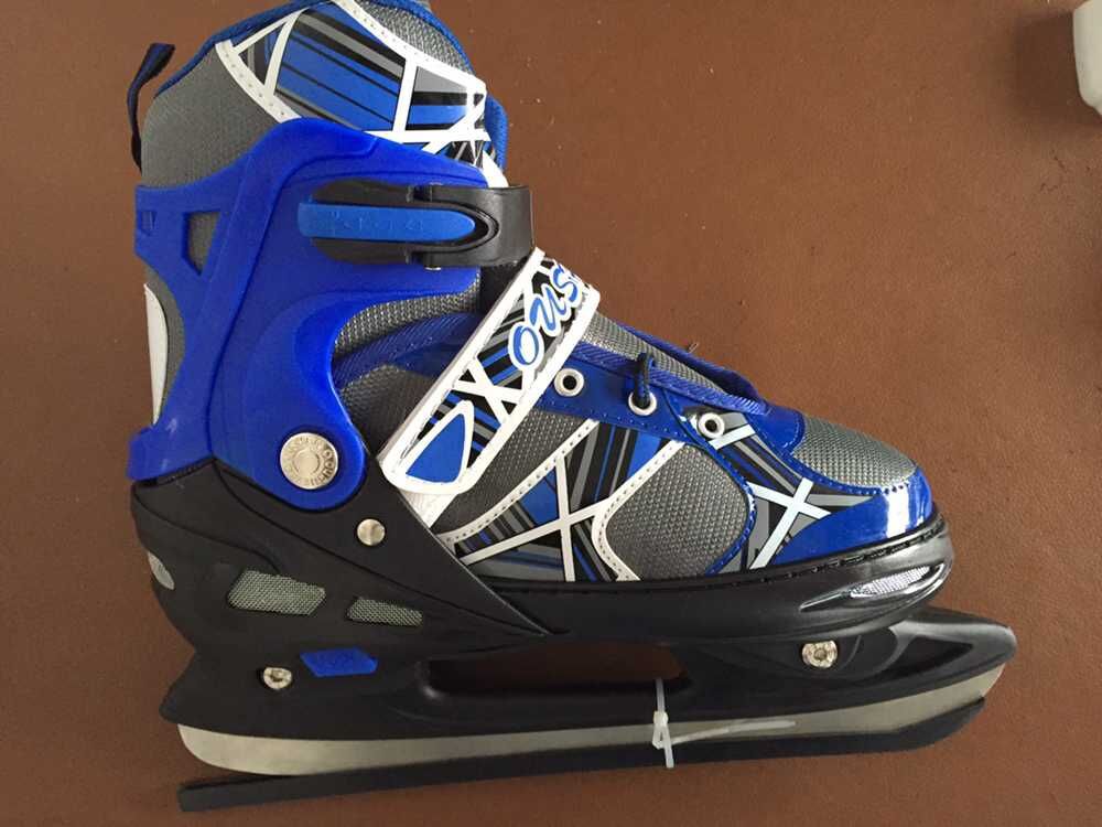 厂家直销 欧神可调铝架的溜冰鞋冰刀 球刀 轮滑刀 三合一 ice ska