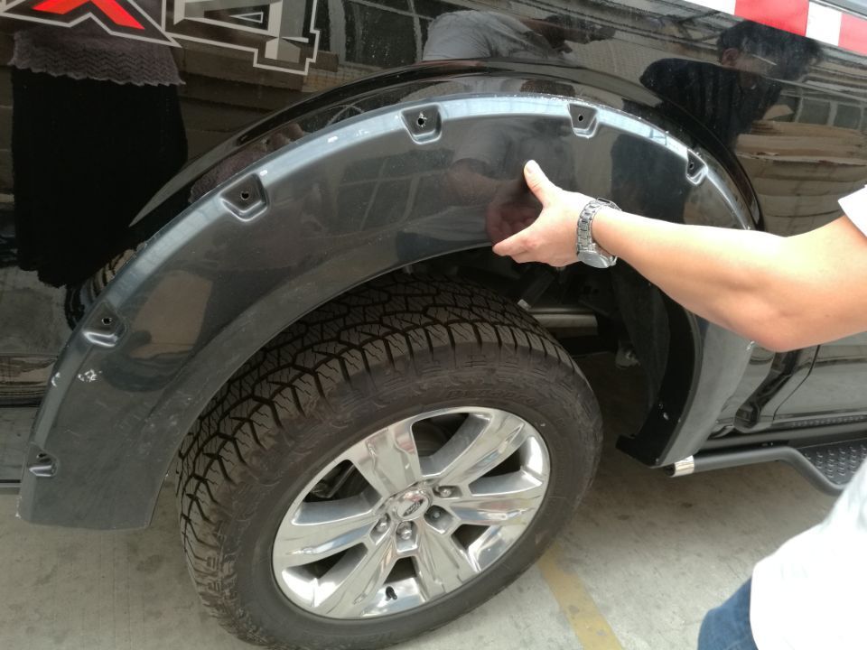 福特2015-2017f50汽车轮眉改装 abs塑料加厚越野汽车配件汽车轮眉