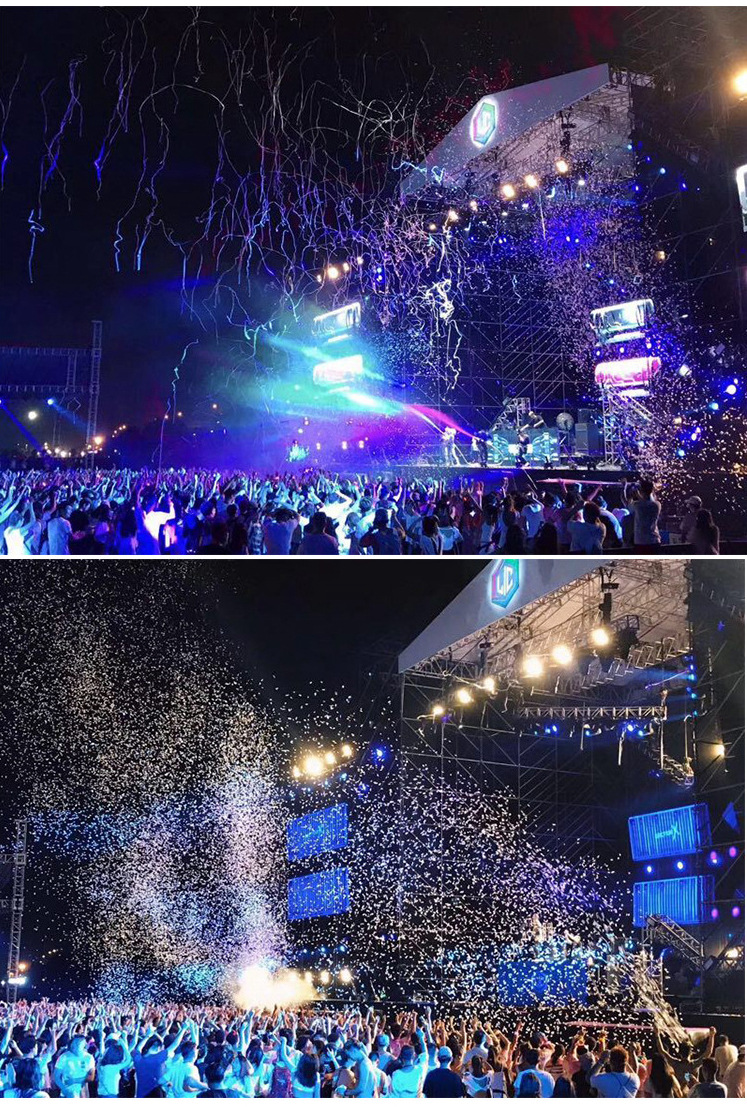 电子礼炮弹酒吧气氛道具电子礼炮枪专用白色彩色礼花礼炮