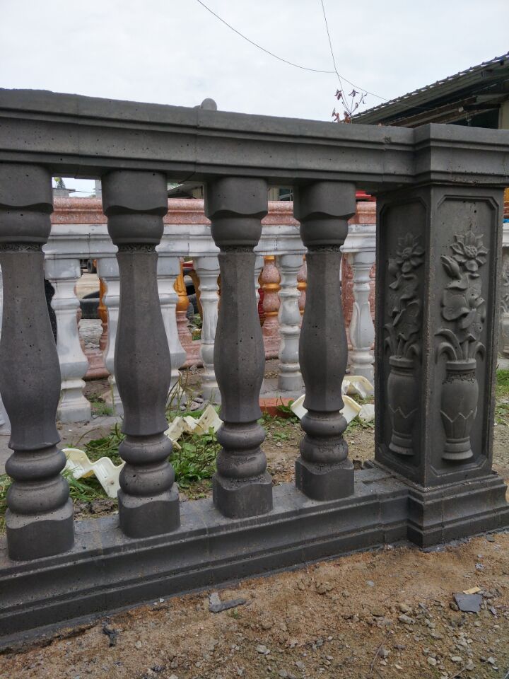 栏杆现浇水泥花瓶柱塑料栏杆模具阳台护栏扶手围栏欧式罗马柱模具