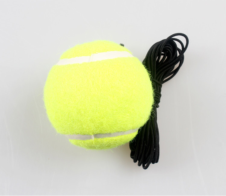 训练用带绳网球 带弹力绳网球 超耐打新手带线网球单人网球批发