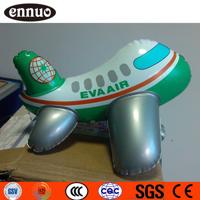 厂家订做 台湾eva air充气客机模型 pvc充气大飞机