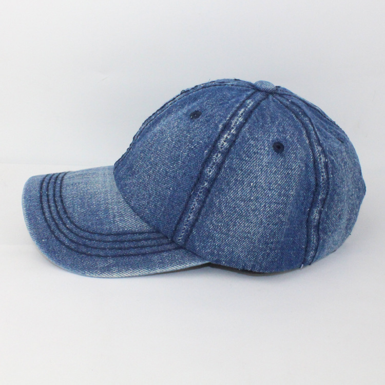 2017欧美新款单色成人牛仔帽 跨境棒球帽子 男女光板牛仔帽批发