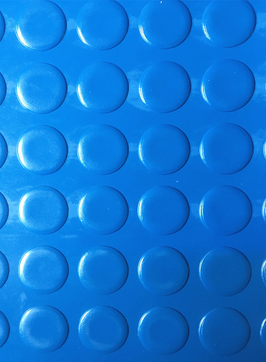 彩色圆点防滑橡胶垫 人行天桥防滑橡胶垫 机场走廊地铁防滑橡胶垫