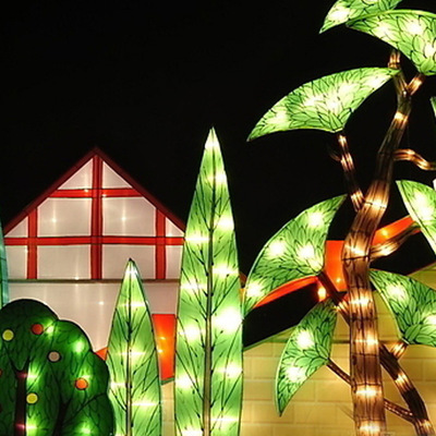 元宵节装饰彩灯植物布景花灯大型传统民间工艺创意彩灯厂家直销