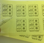 透明鞋子成份不干胶贴纸 透明贴纸 定制 现货