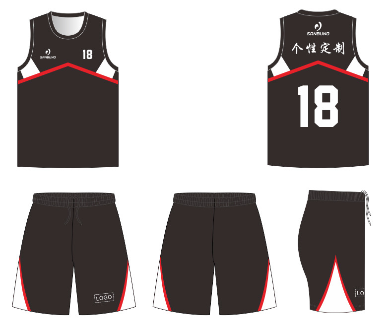 厂家直销个性篮球服套装图案名字号码logo免费设计批发定制热销