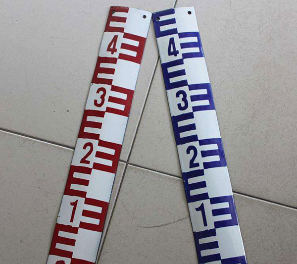 搪瓷水尺半米长搪瓷水位尺搪瓷水利水尺水文标尺搪瓷水尺片订做