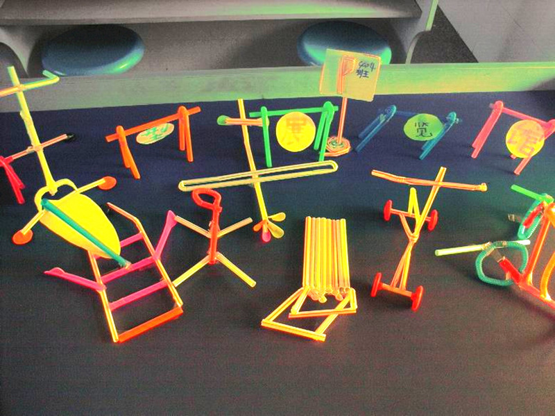 吸管结构模型 创意系列空间结构设计 diy拼装玩具科普器材