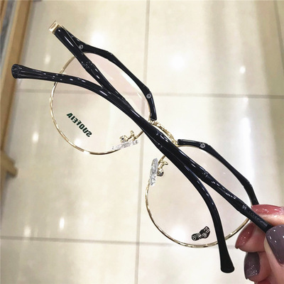 索菲亚suofeia11015眼镜时尚复古超轻工厂批发店配镜半框眉毛镜架