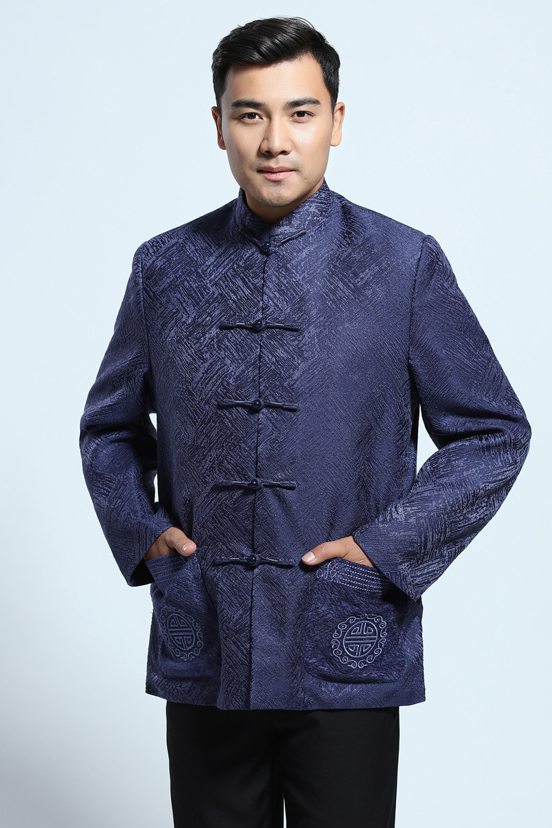 春秋男士新款长袖唐装