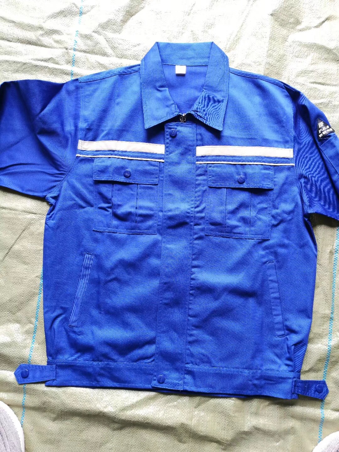 涤棉长袖防静电工作服套装化工厂劳保服订做电力电子煤矿劳保套装