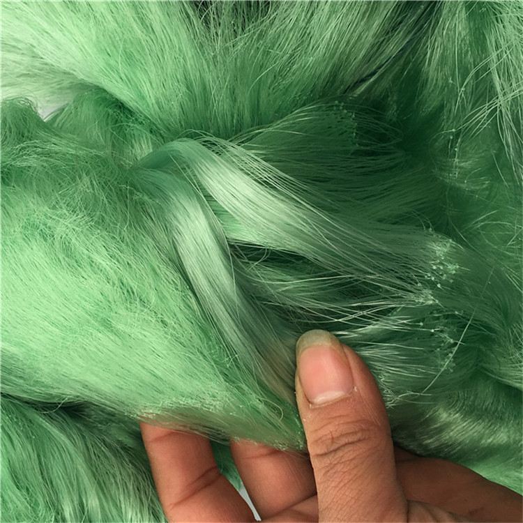 渔网批发绿丝网3米7指100米三层渔网沉捕鱼网粘网沾网挂子网