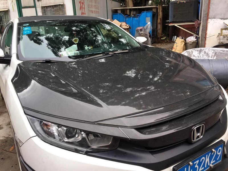 适用2016-18本田10代思域机盖f款思域开孔机盖思域发动机盖引擎盖