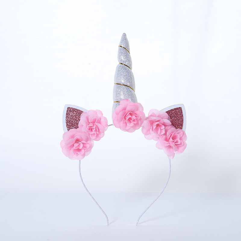 Creative Unicorn Children Headwear Holiday Party Cat Ears Little Girl Headband Halloween Carnival Ornament Hot Sale