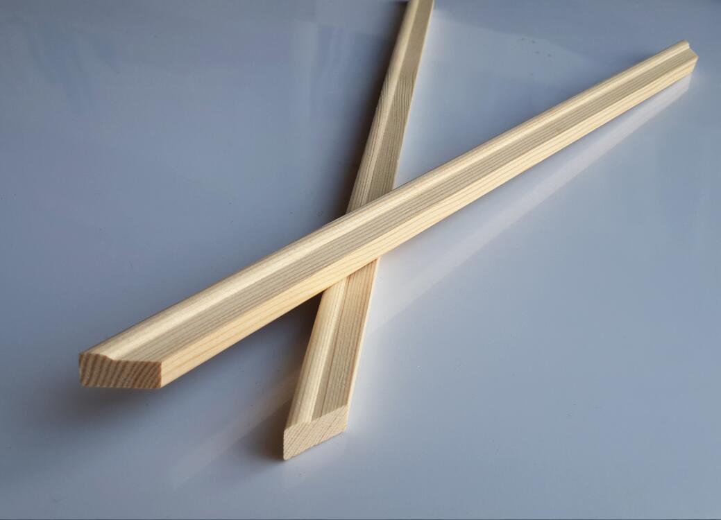 斜角木质边框条实木松木线条 留言板条 质量可靠 可定制1.2*1.5cm