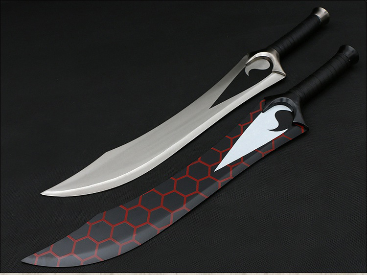 红a双刀fate英灵卫宫cos干将莫邪全金属动漫影视刀剑武器未开刃