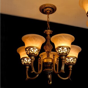 欧式铁艺简约灯饰田园客厅卧室复古客厅灯餐厅书房美式玻璃灯具