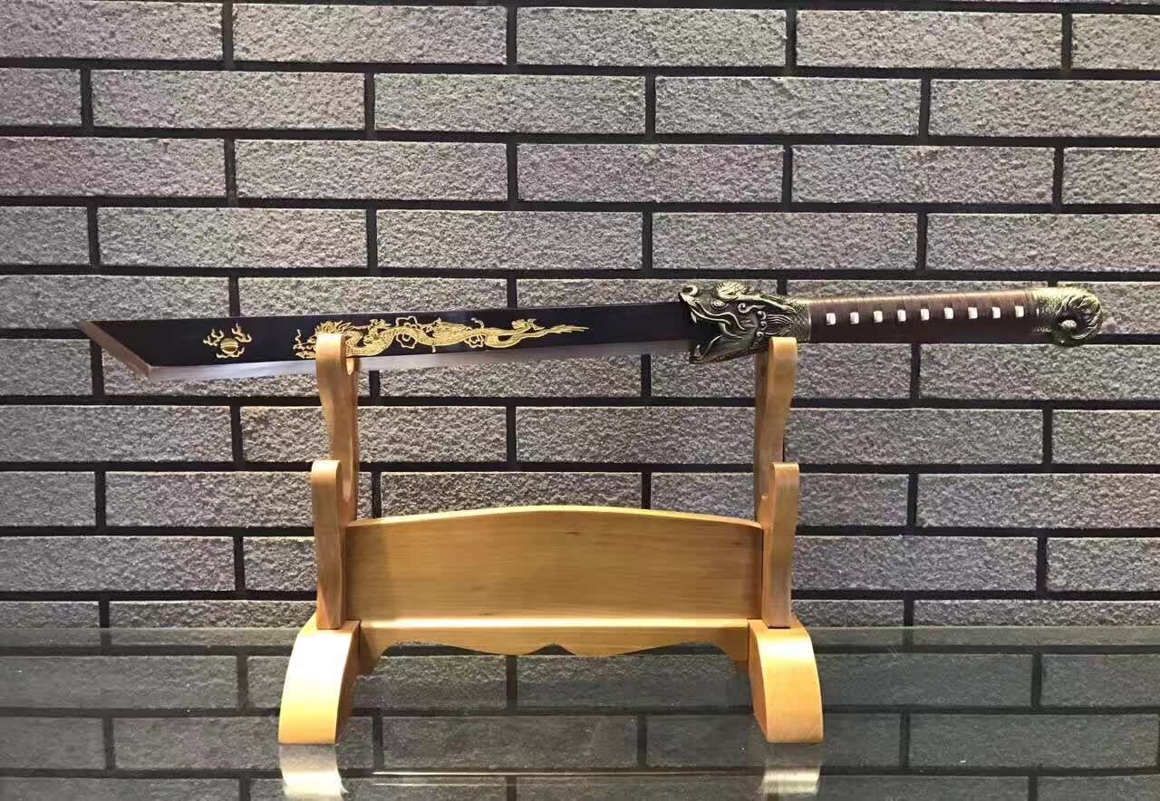 新款龙泉宝剑高锰钢背齿虎头刀宝刀锦衣卫收藏武术刀剑未开刃