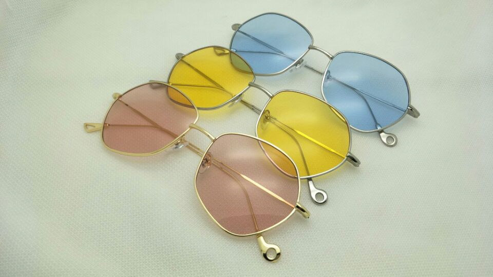 2018新款复古眼镜金属 五边形不规则眼镜框平光镜近视镜太阳镜