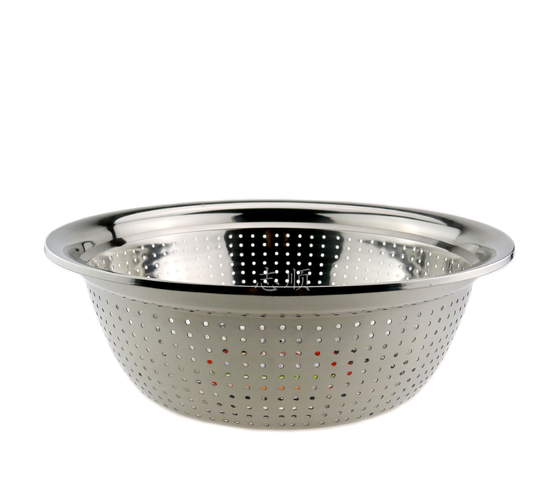 能兴 不锈钢洗米筛 欧式创意淘米器 小孔洗米盆 厨房沥水盆 批发