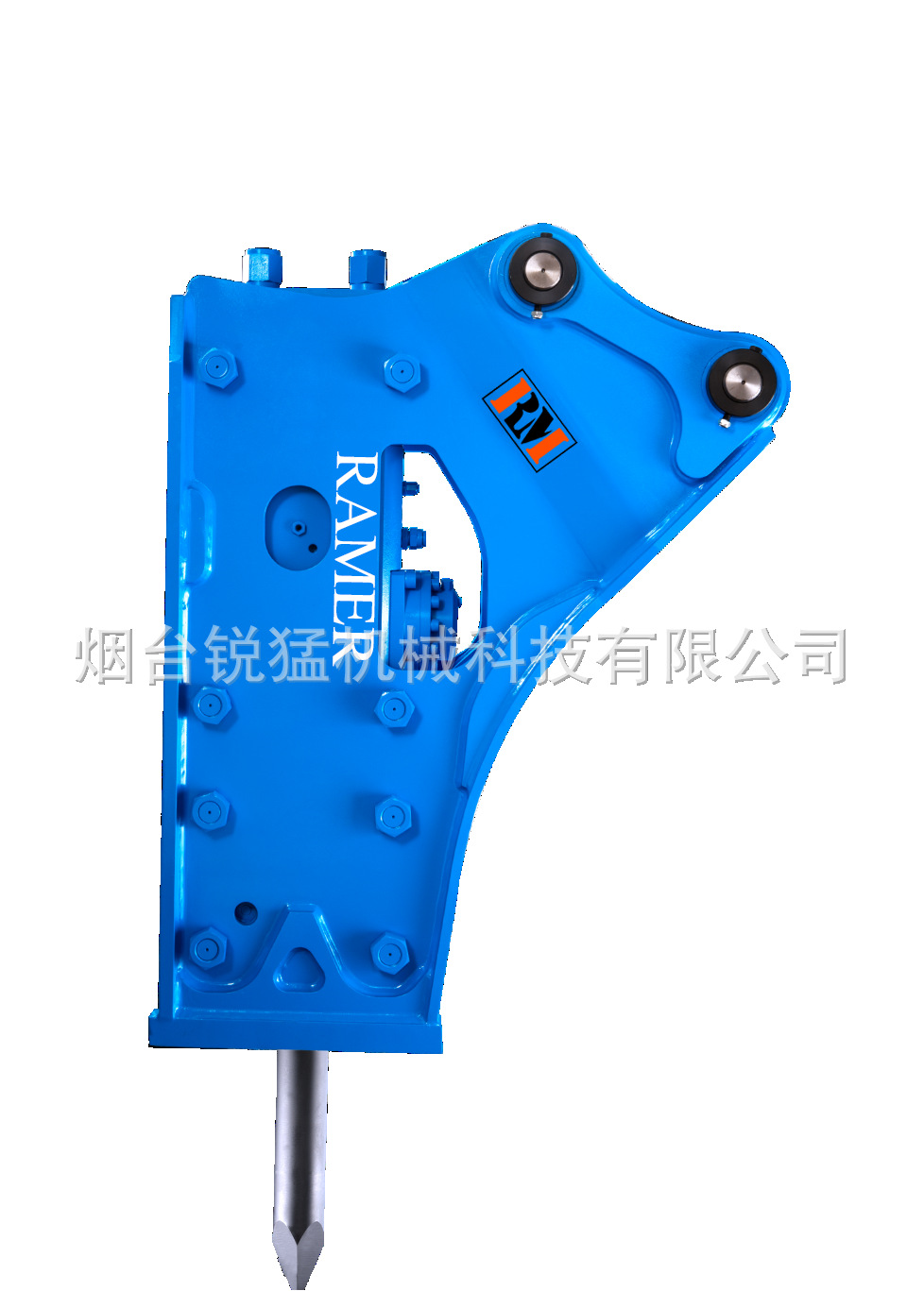破碎锤打击操作视频 挖掘机凿岩机械属具 锐猛155矿山炮头机现货