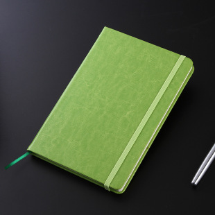 热销供应绿色大本束口学生办公商务活页广告记事本多功能笔记本
