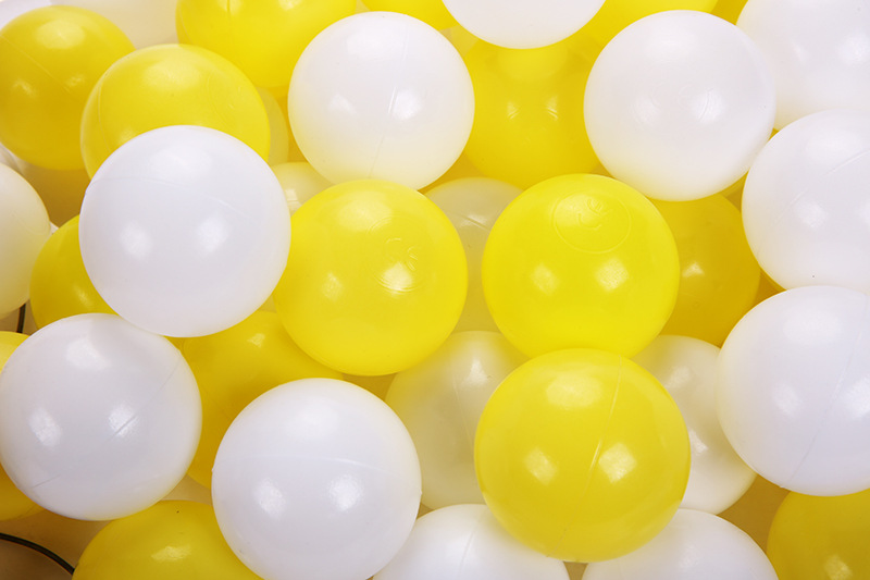 环保塑料加厚白色波波球海洋球宝宝彩色无毒儿童室内塑胶玩具球