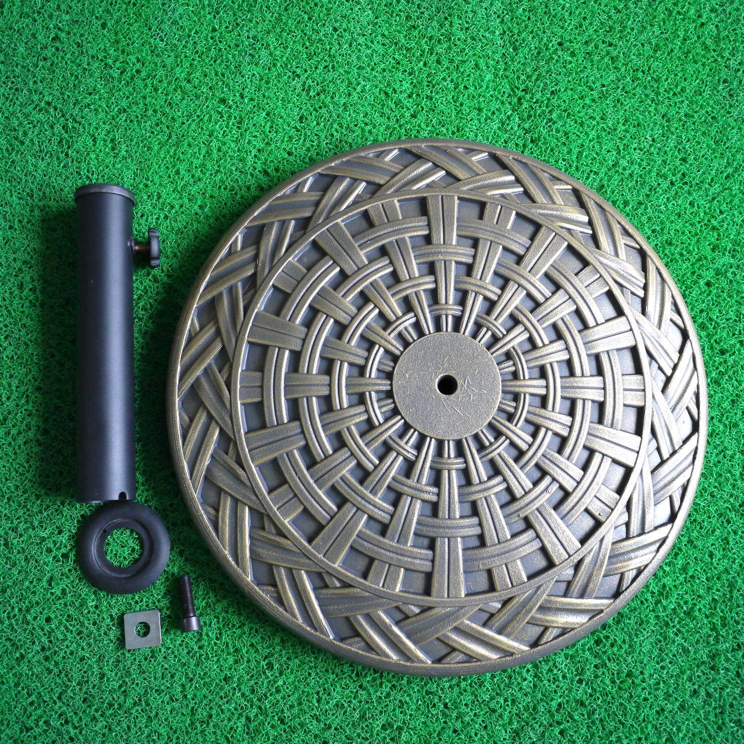 水泥太阳伞底座 遮阳伞伞座 中柱伞沙滩伞混疑土树脂伞座