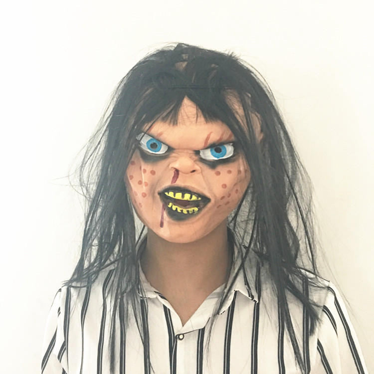 万圣节恐怖恶魔头套丧尸面具鬼脸幽灵面具恶搞坏小孩鬼娃吓人面具