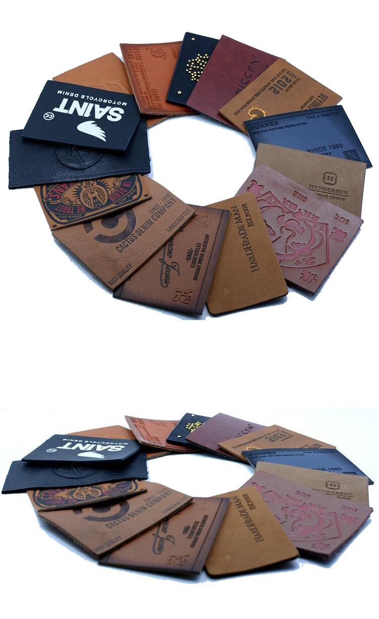 东莞雄威厂家加工定制皮牌商标 皮革标 牛皮服装商标 皮标皮牌生