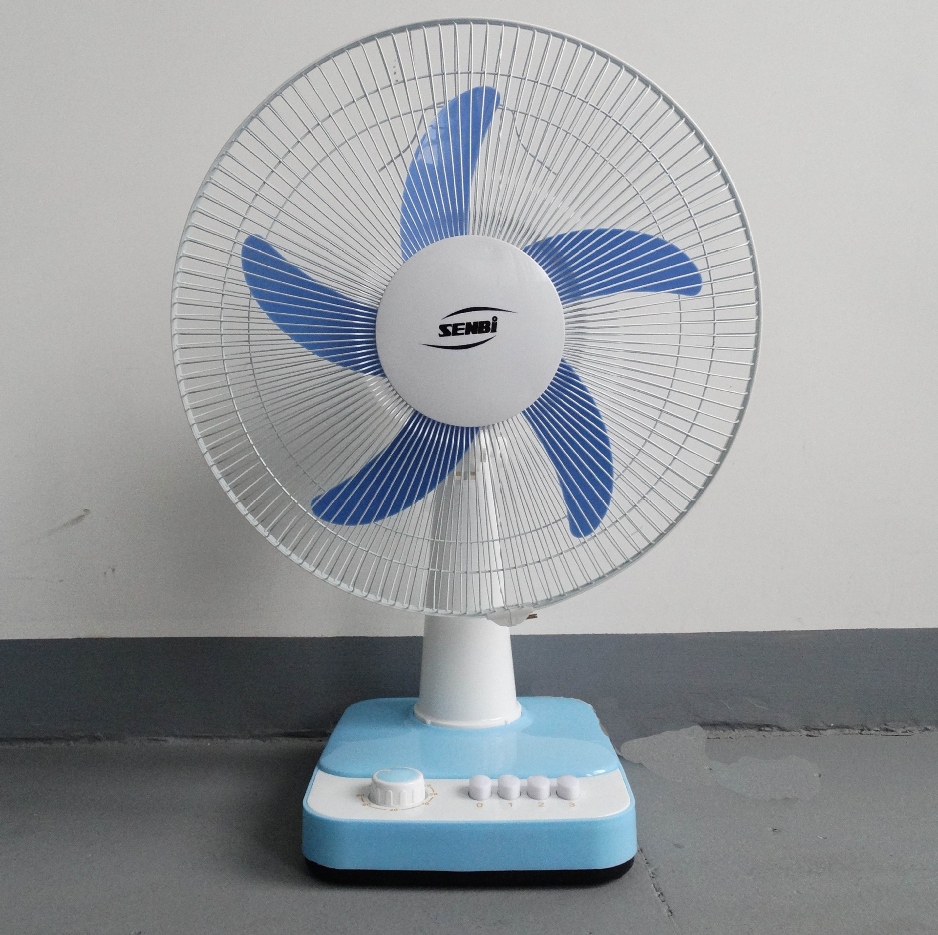 厂家直销 24v5叶台式电风扇 节能直流电扇 16寸带定时台扇 热销