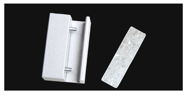 无框玻璃门专用磁力锁门夹 不锈钢u型电磁锁锁夹280kg