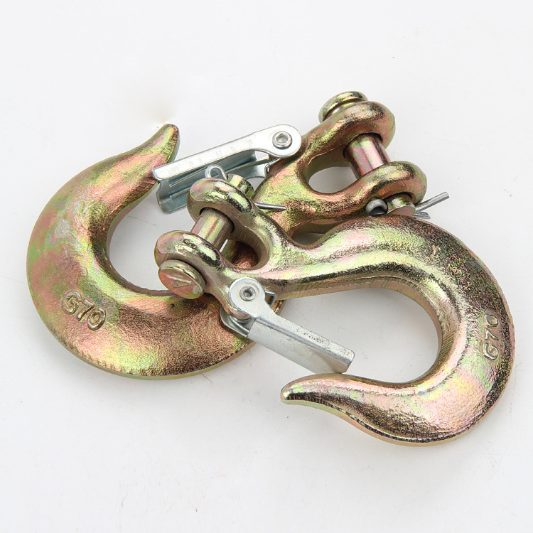 Horn Sliding Hook Chain Connection Hook Alloy Steel Lifting Hook Cargo Hook Tongue Piece Horn Sliding Hook