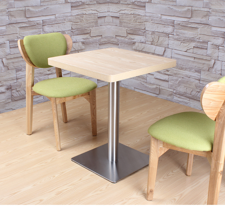 不锈钢桌脚 拉丝亮光定制电镀方形长方盘餐厅咖啡厅奶茶餐桌台脚