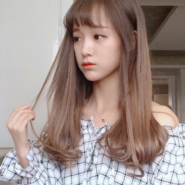 假发女短发中长直发微卷长卷发梨花头空气刘海锁骨发自然蓬松发套