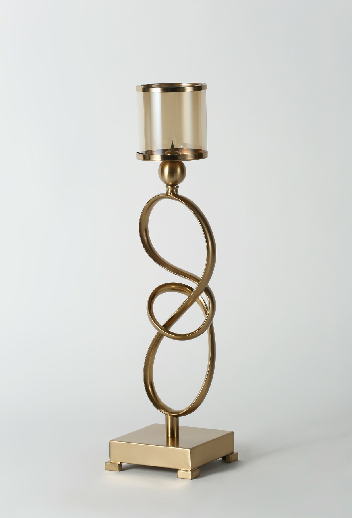 美式铁艺大理石蜡烛台摆件 欧式客厅家居装饰 浪漫烛台工艺品