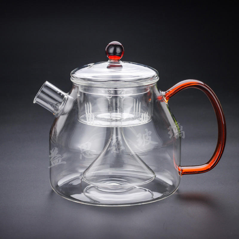 耐热玻璃 蒸茶壶煮茶壶 蒸汽茶壶煮茶器电陶炉花茶黑茶家用泡茶壶