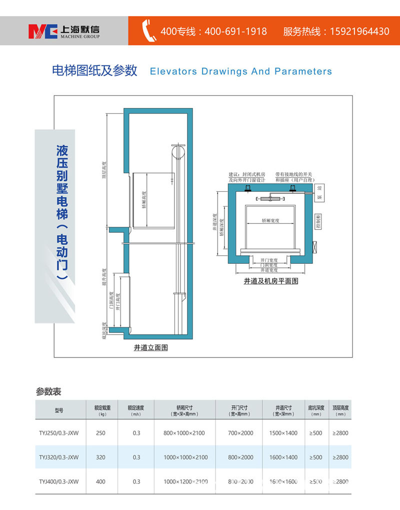 别墅家用电梯户型图图片