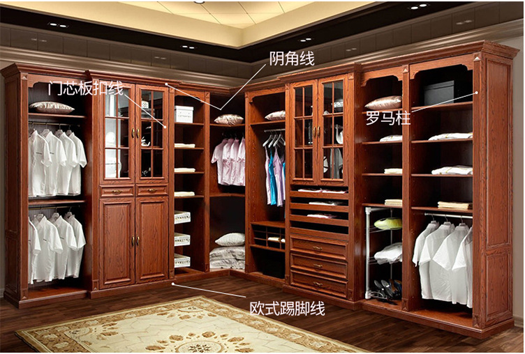 实木装饰衣柜线条罗马柱边框欧式免漆板e0生态板配套同花色罗马柱